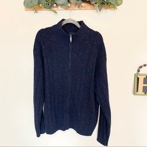 Vintage Navy Sweater Jacket